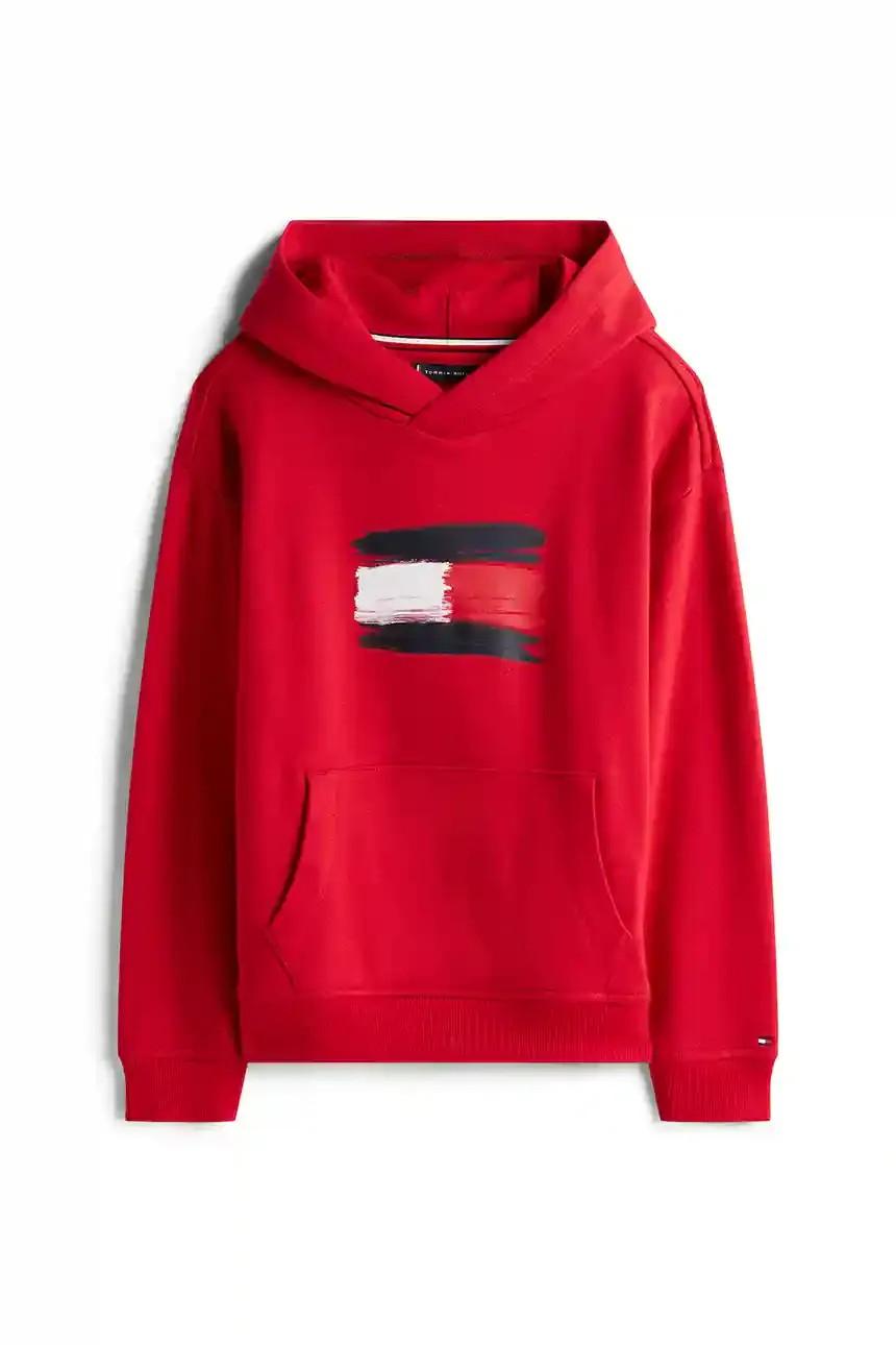 Felpa con cappuccio e bandiera iconica KB0KB10112T XLD TOMMY HILFIGER 