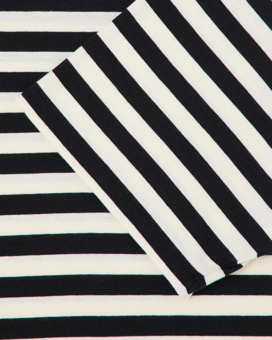 Basic Stripe T-Shirt bianco/nera I031841 0D267 EDWIN 