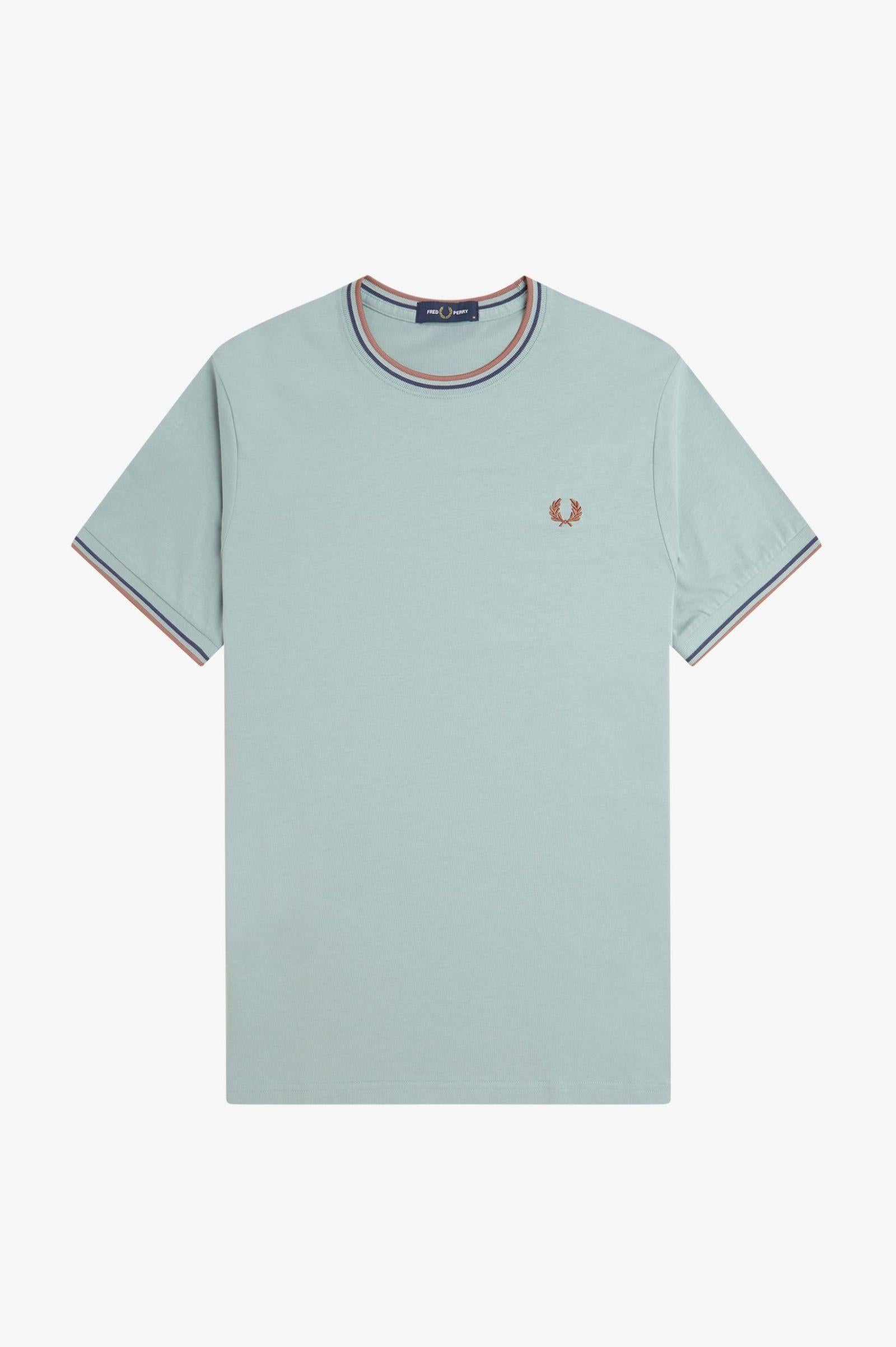 T-shirt con doppia riga M158853 Y26 FRED PERRY 