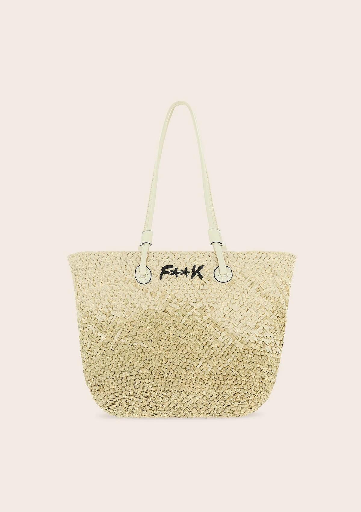 Basket Beachbag Beige A058 BG F**K 
