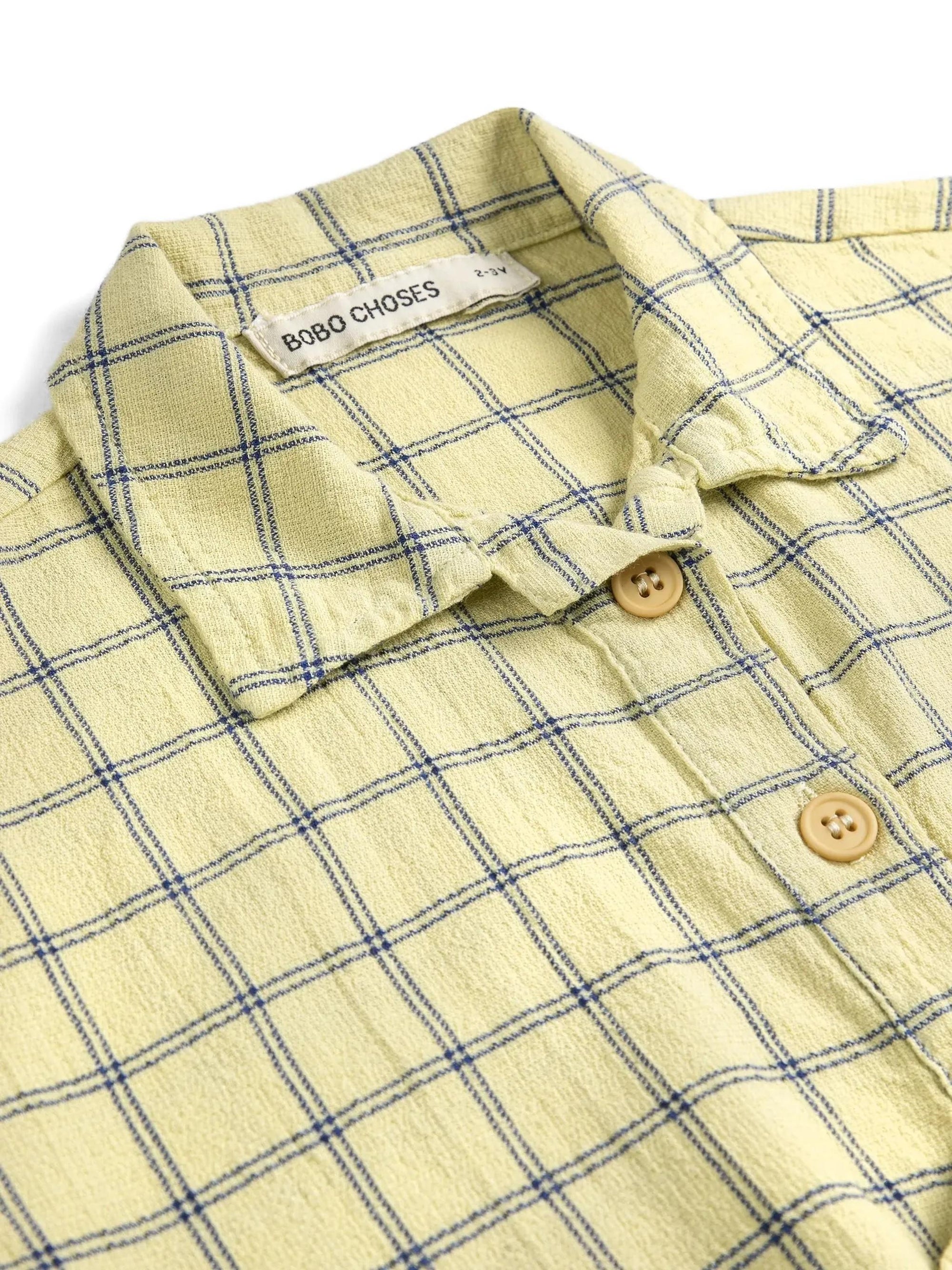 Camicia a quadri spicy window pane B126AC036 721 BOBO CHOSES 