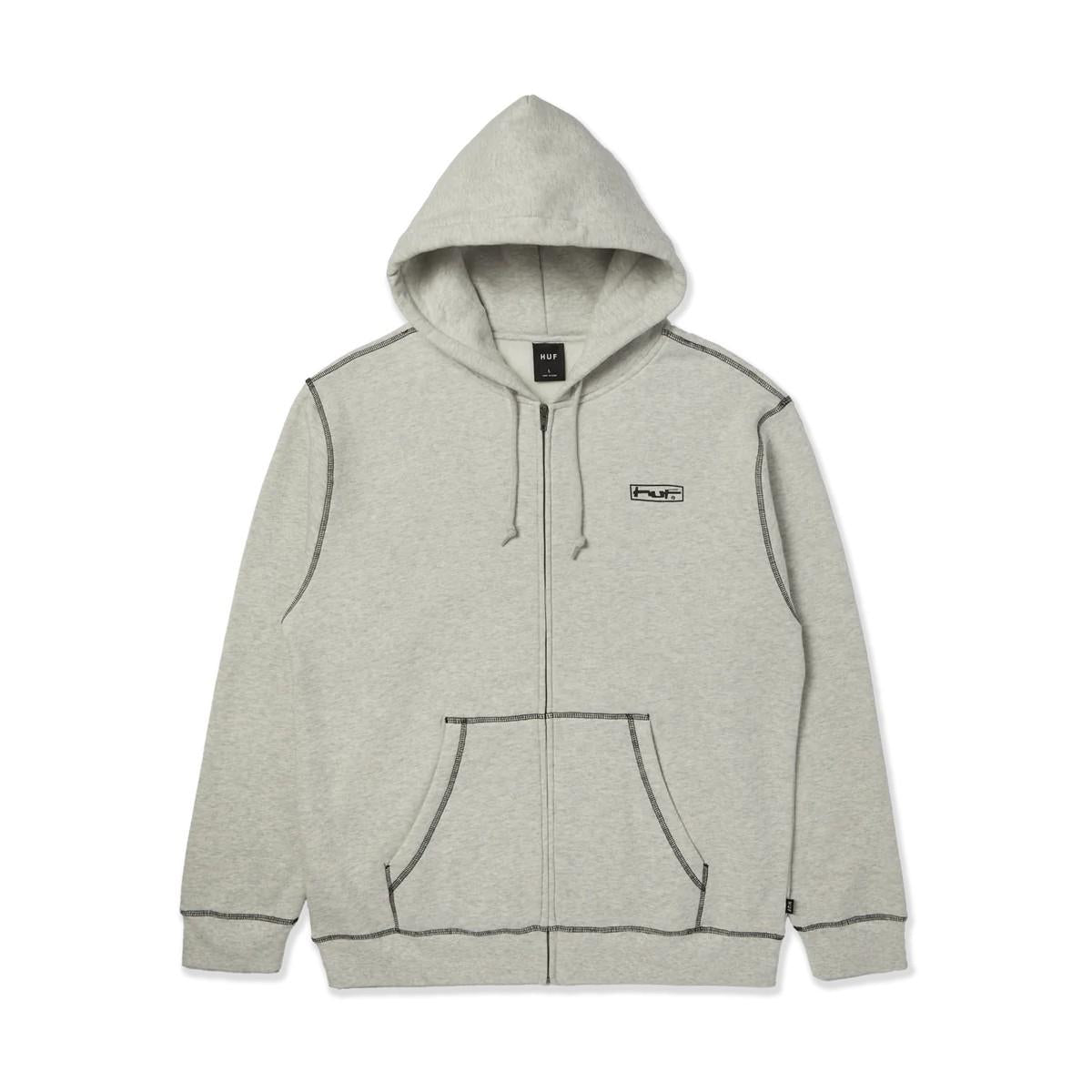 Stretch Full-Zip Hoodie PF00756 ASH HUF 