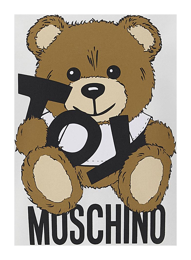 Abito Teddy Bear con ruches HDV0GBLCA19 10101 MOSCHINO KID 