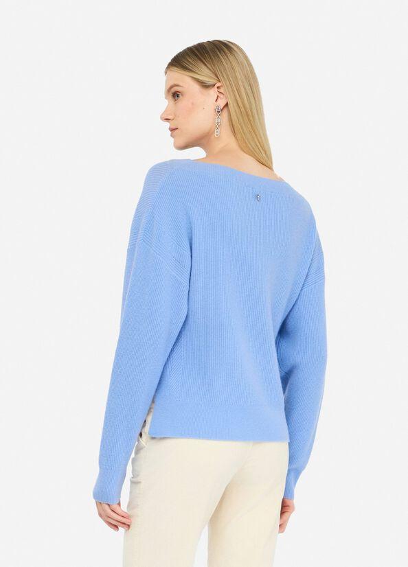 Maglia in lana e cashmere CF5245MS019 X0713 LIU JO BLACK 