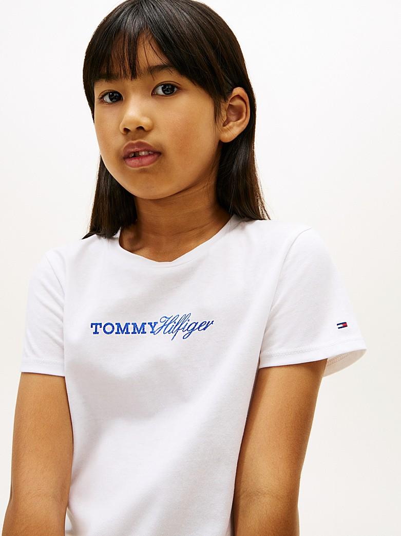 T-shirt slim fit in jersey vintage con logo KG0KG09123T YBR TOMMY HILFIGER 