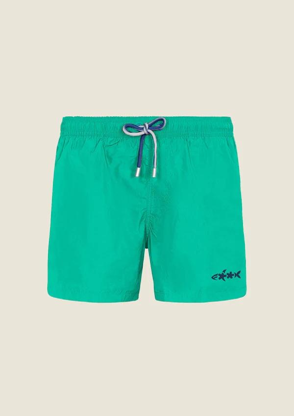 Costume da bagno stampato short fit M01BU05 GN F**K 