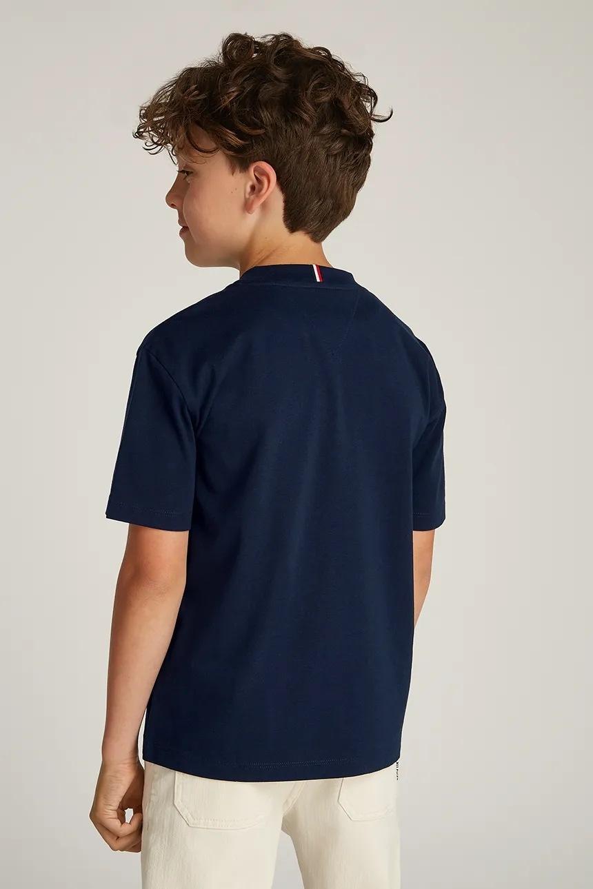 T-shirt con bandierina ricamata  KB0KB09601J C1G TOMMY HILFIGER 