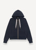 Felpa full zip in cotone modal