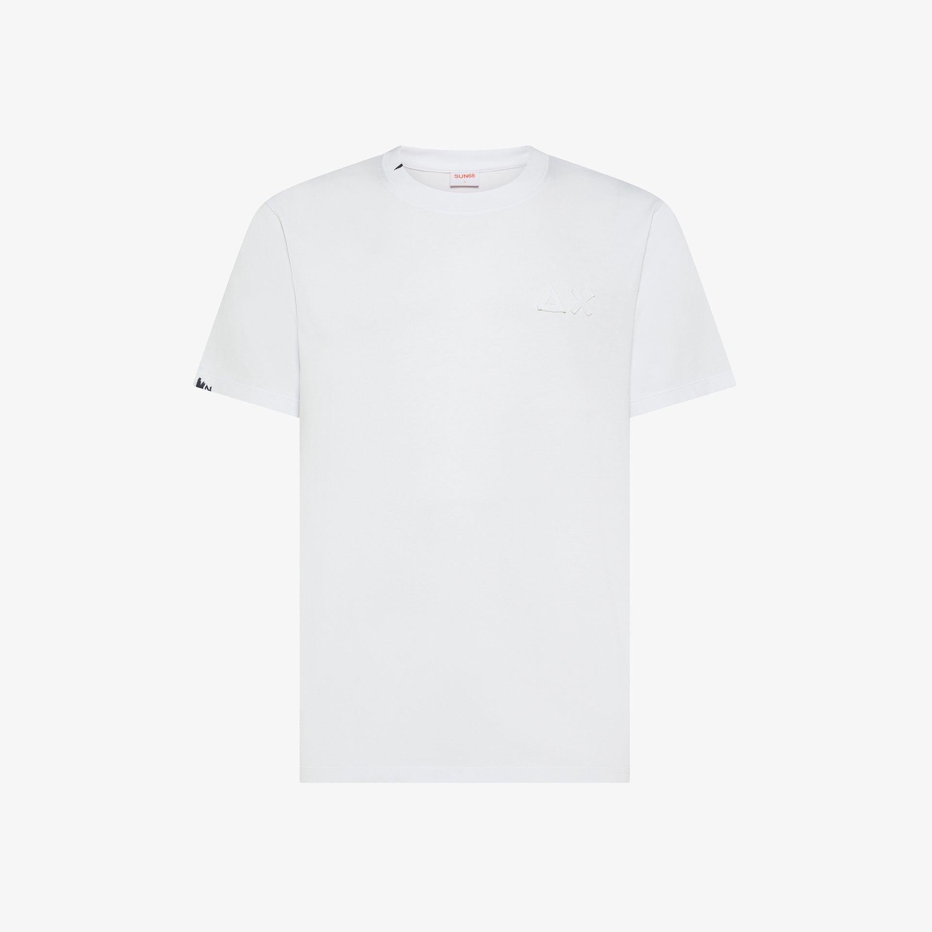 T-shirt con trattamento vintage T36113 01 SUN68 