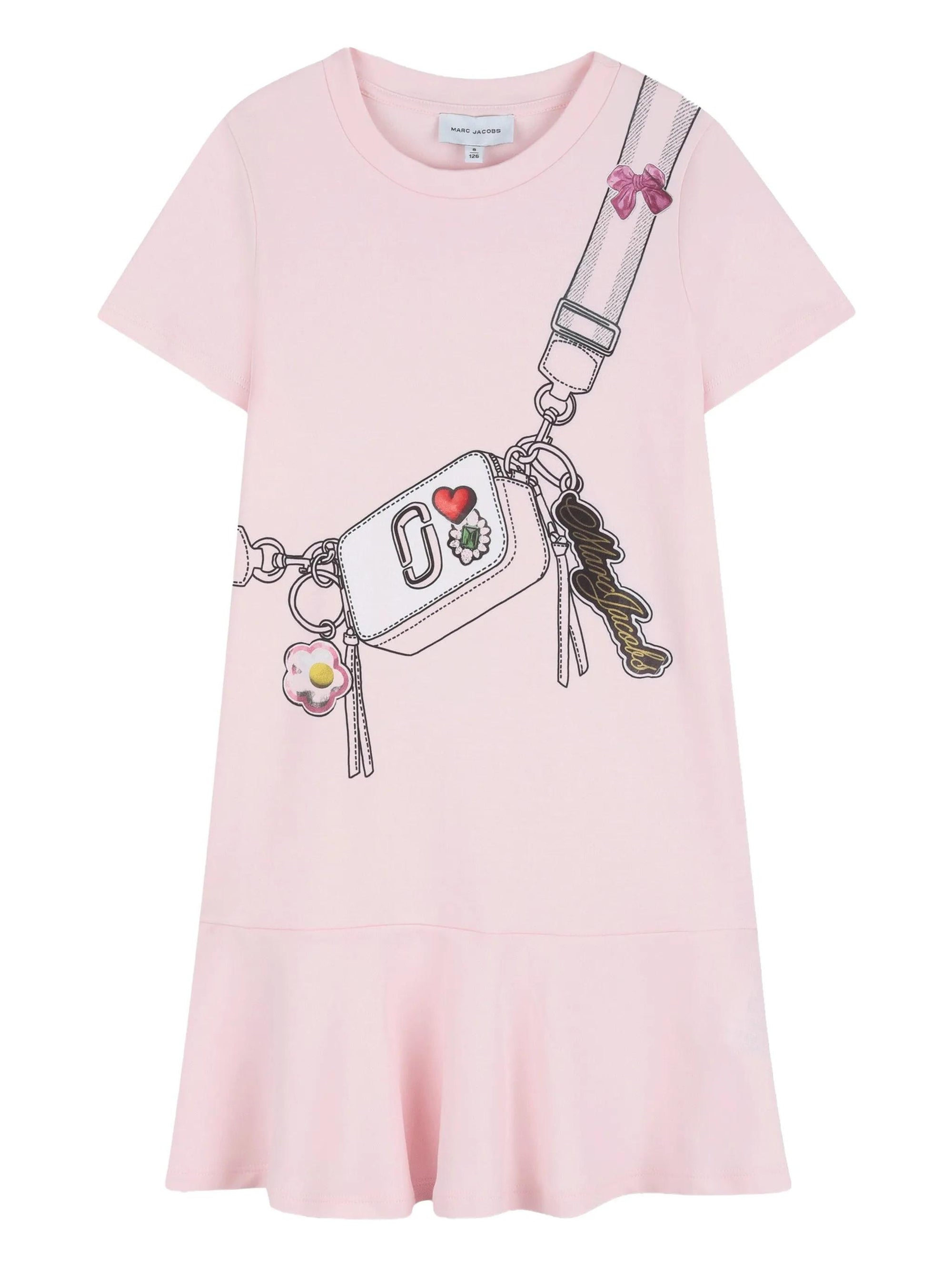 Abito con volant e grafica W60711 475A MARC JACOBS 