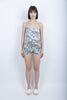Shorts stampa Fleur de Joie nero