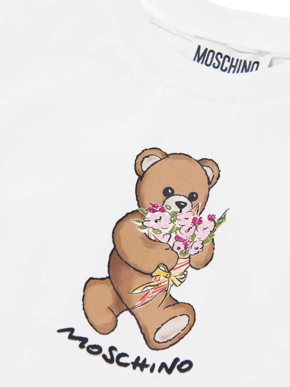 T-shirt teddy bear HGM06KLAA02 10101 MOSCHINO KID 