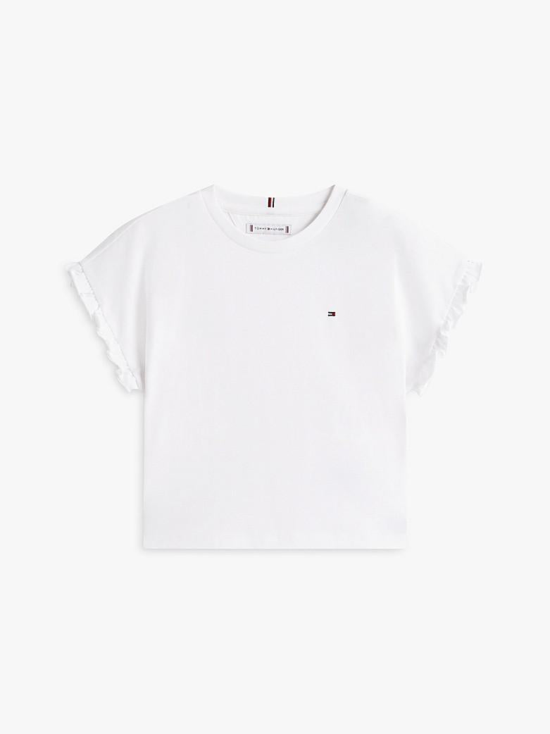 T-shirt essential relaxed fit con ruches KG0KG08970T YBR TOMMY HILFIGER 