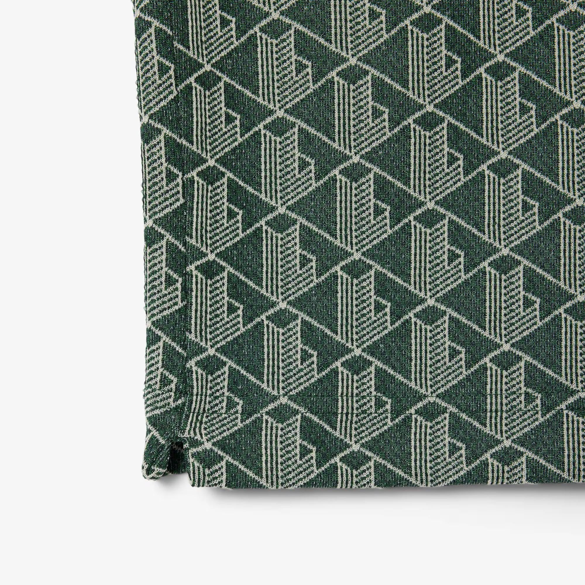 Polo dal taglio classico in jacquard con monogramma DH1417 D1R LACOSTE 