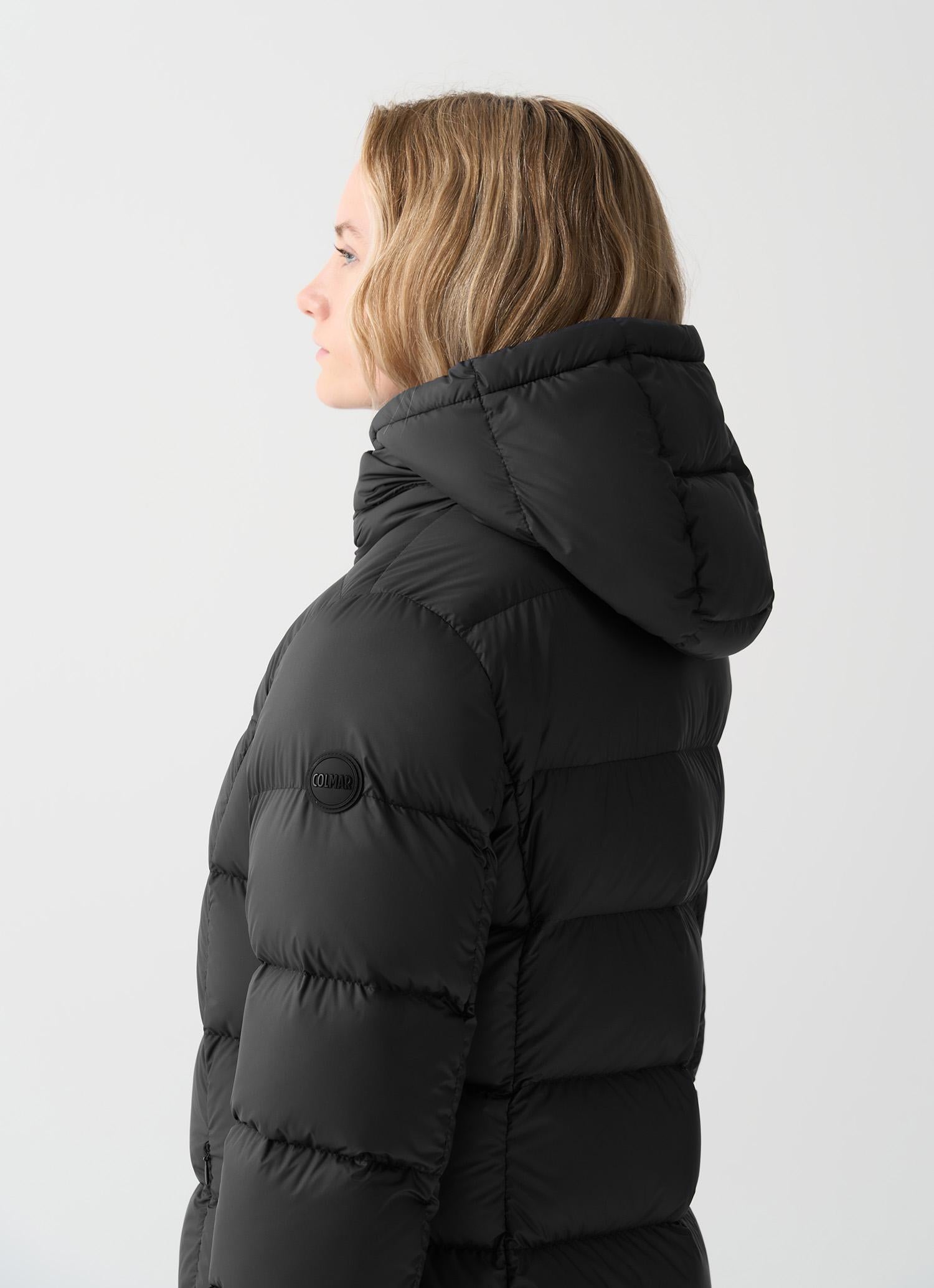 Piumino lungo opaco con cappuccio 2243E2XX 99 COLMAR 