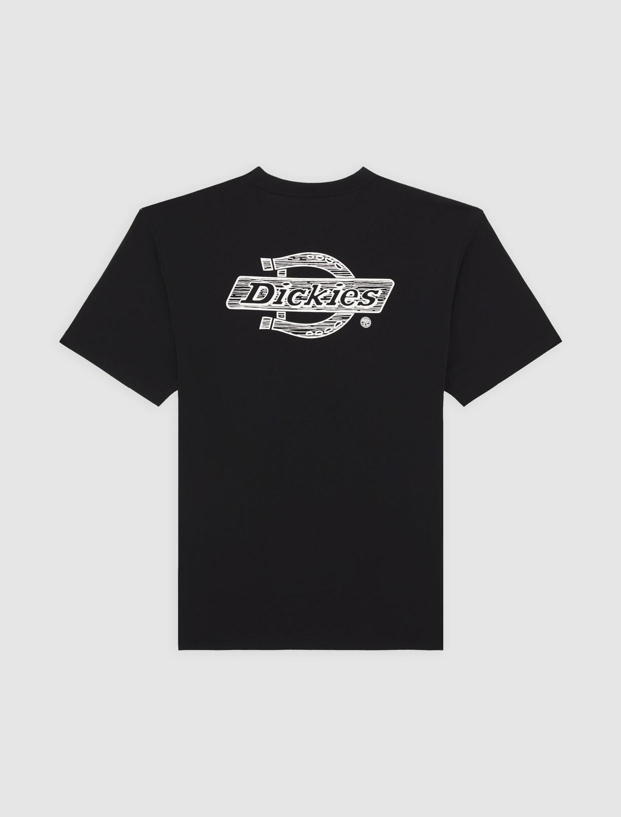 T-shirt Wood con logo DK0A4ZAT BLK1 DICKIES 