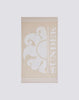 Telo mare fouta jacquard con logo mangrove