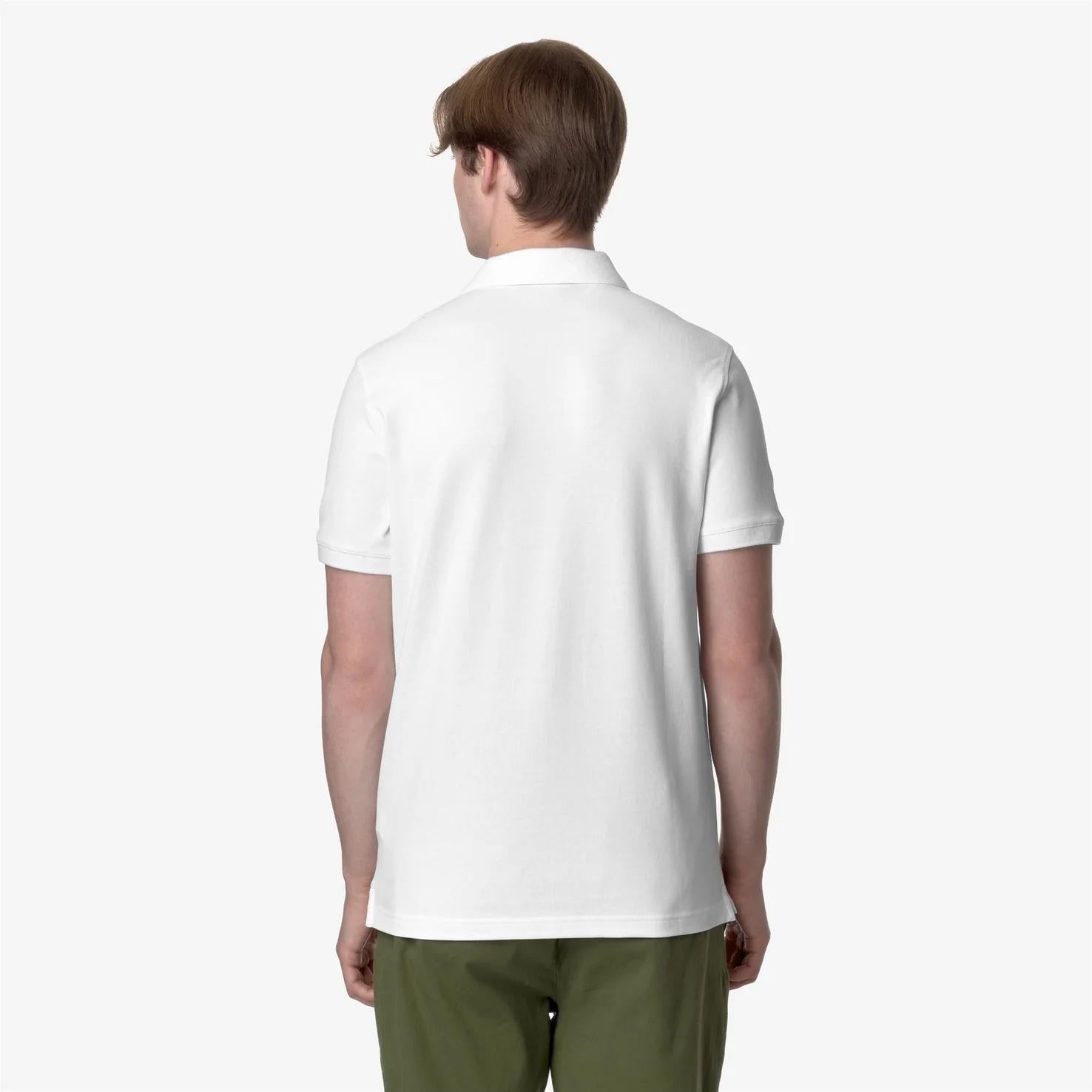 Polo Uomo Stretch Piquet bianco K5127BW 001 K-WAY 