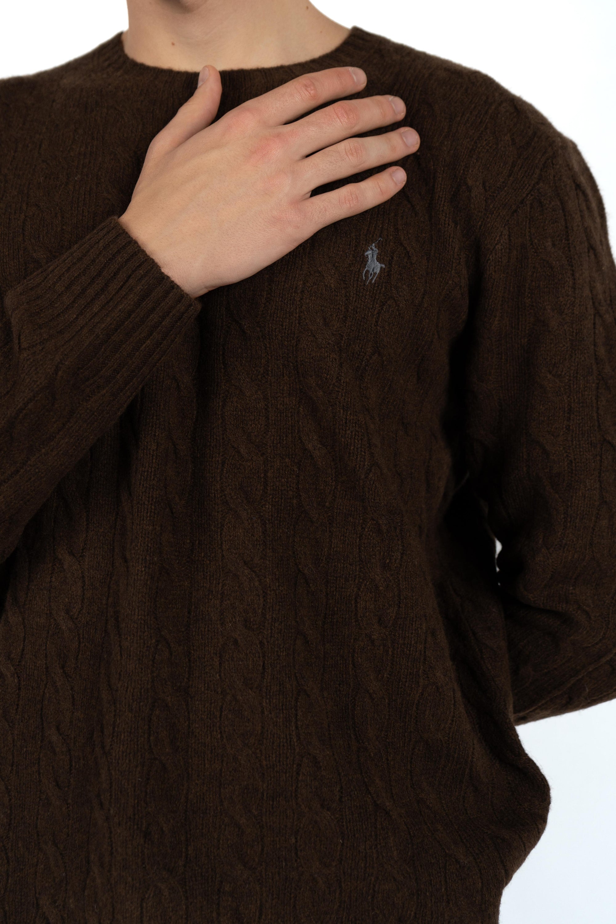 Maglia in lana e cashmere a trecce 710876762 029 POLO RALPH LAUREN 