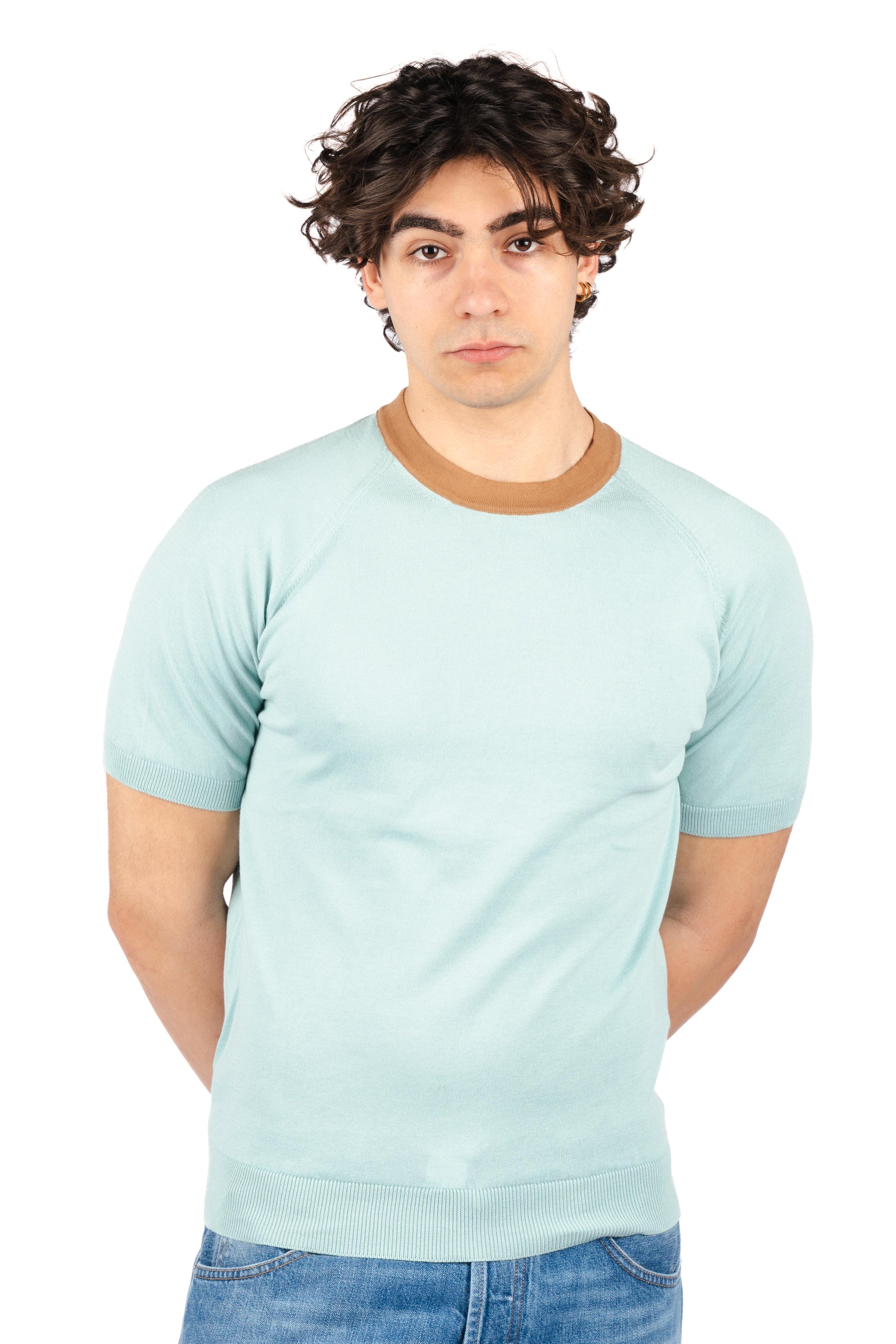T-shirt in cotone biologico 57181/18045 430 GRAN SASSO 