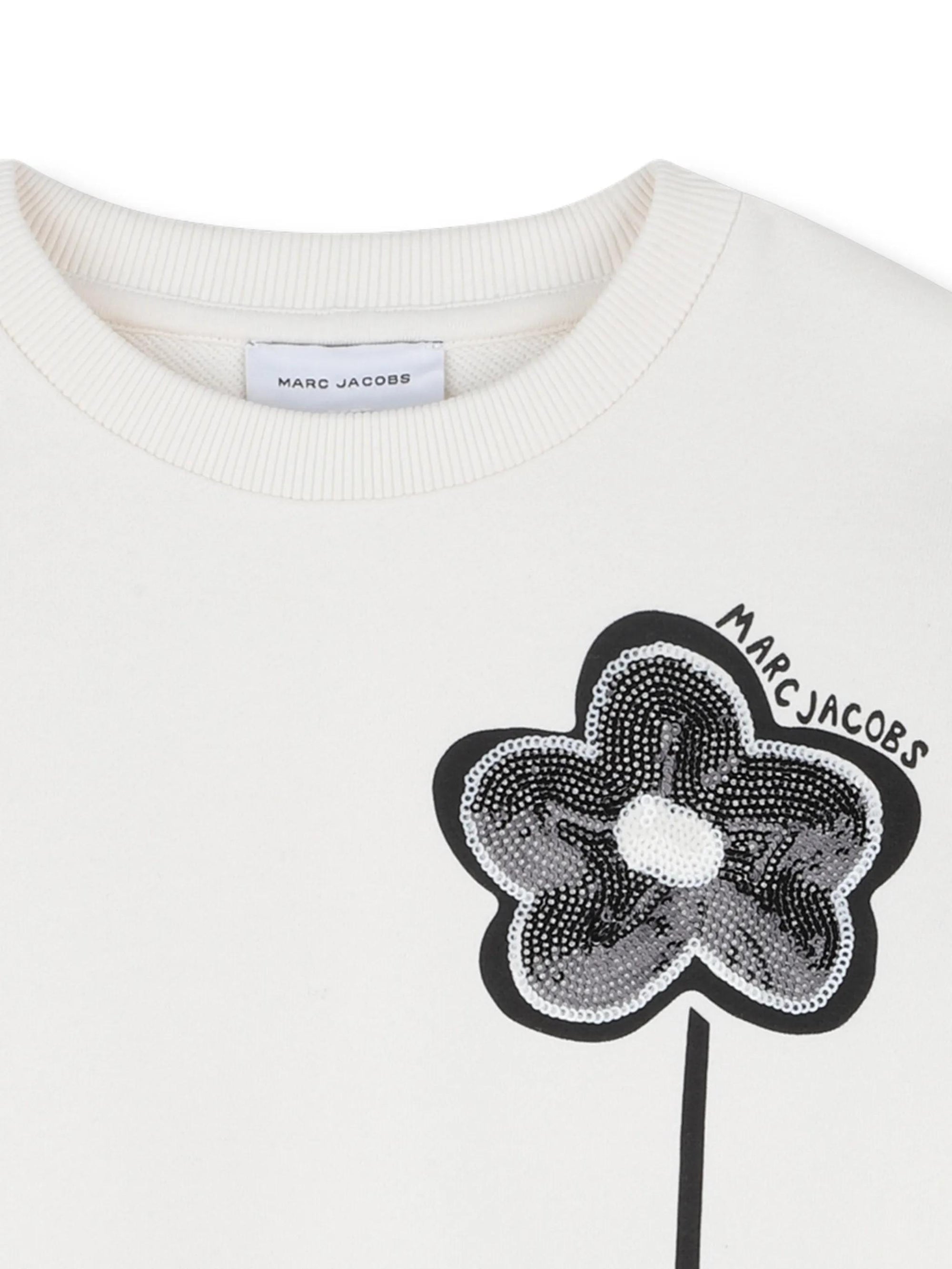 Felpa con applicazioni floreali W60749 126 MARC JACOBS 