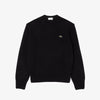 Maglione girocollo in lana cardata