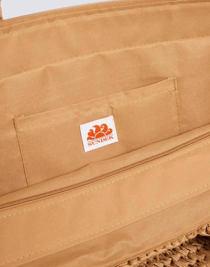 Maxi borsa in paper straw AW714ABPA100 13000 SUNDEK 