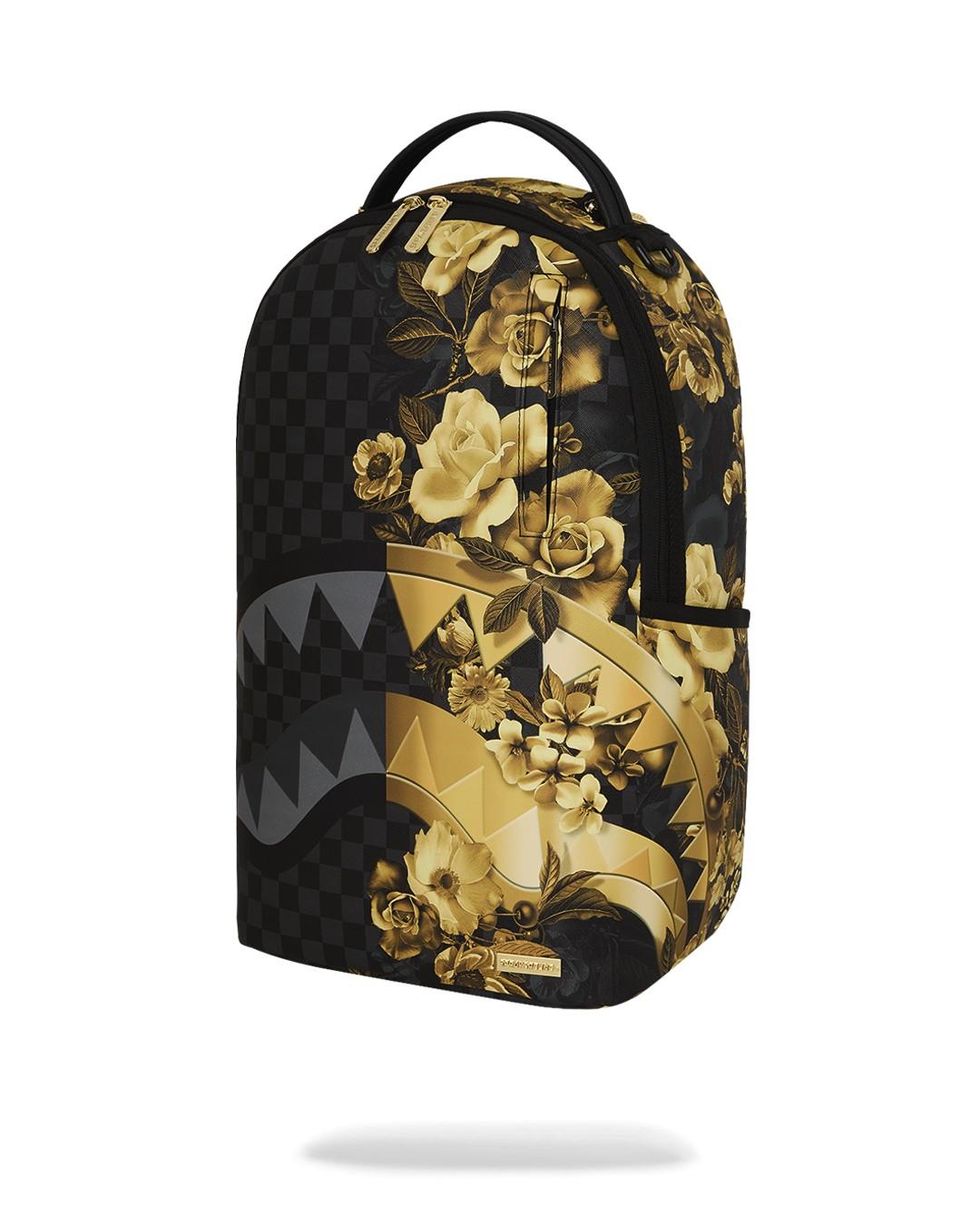 Gold floral remix dlxsv backpack 910B8683 NSZ SPRAYGROUND 