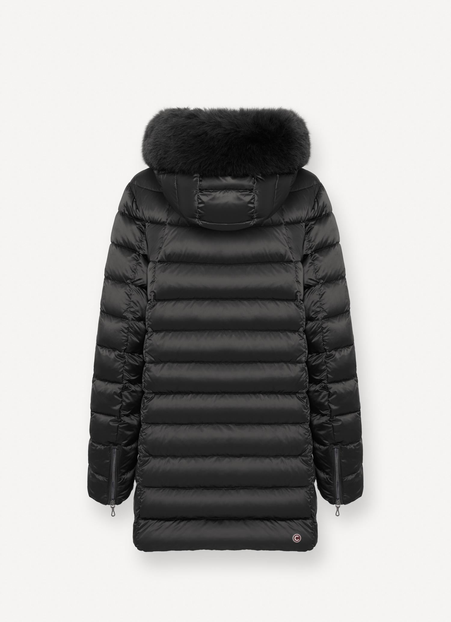 Piumino a trapezio con pelliccia 2233E2YO 99 COLMAR 