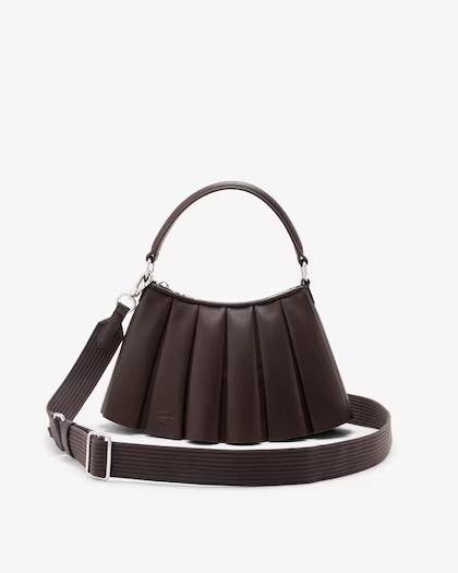 Borsa piccola in pelle Lenglen coffee bean NU5011 R29 LACOSTE ACCESSORI 