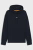 Cotton terry fleece hoodie with contrast logo