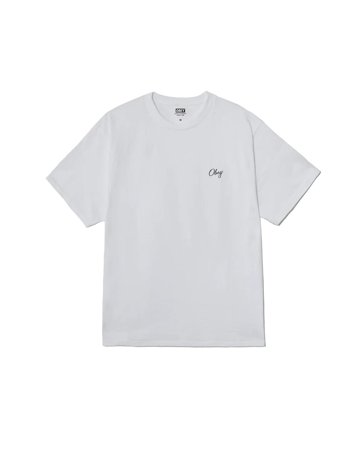 Paper rose classic t-shirt 165264300 WHT OBEY 