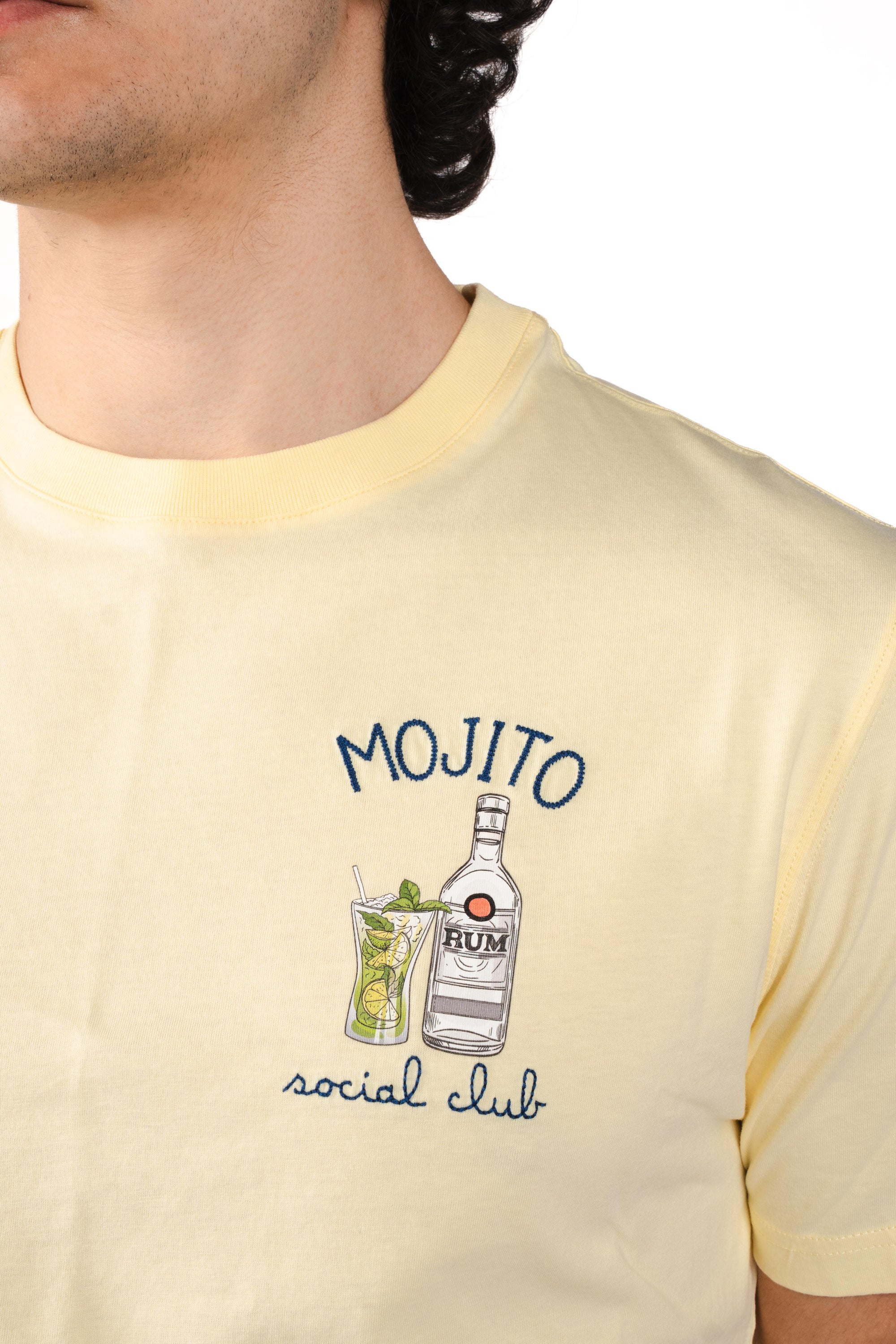 T-shirt Portofino ricamo Mojito social club POT0001 07970L MC2 SAINT BARTH 