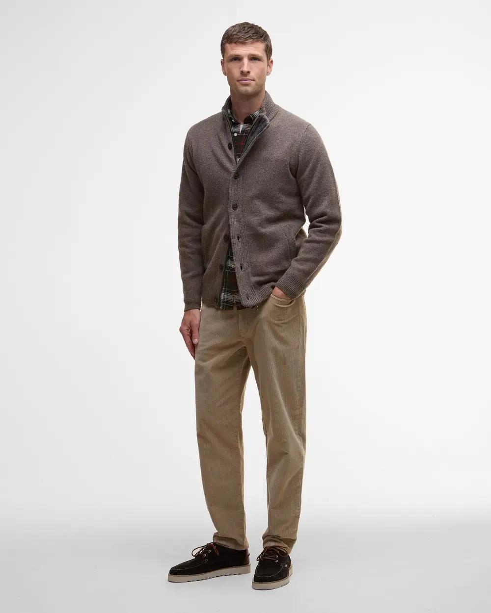 Maglione con zip Patch MKN0731 ST52 BARBOUR 