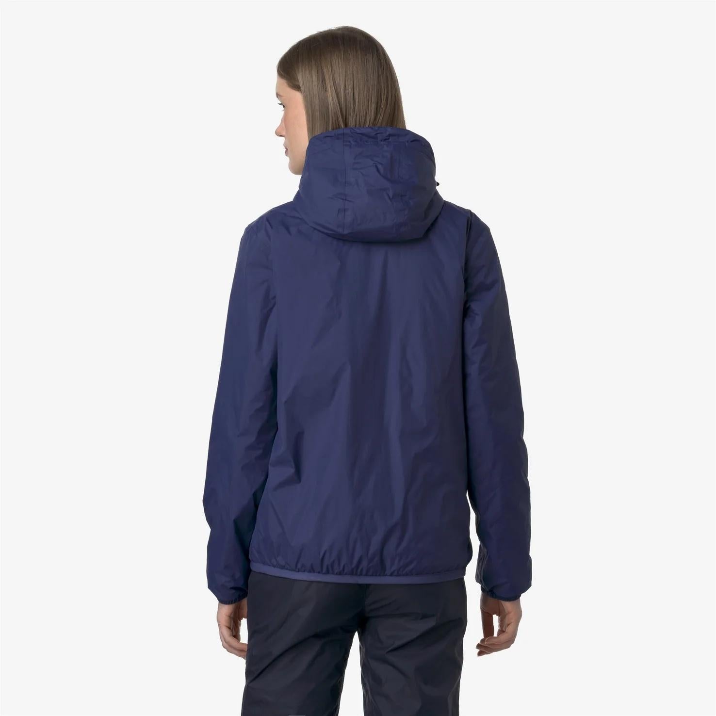 Giacca media calda unisex blu cobalto con materiali riciclati K61273W 867 K-WAY 