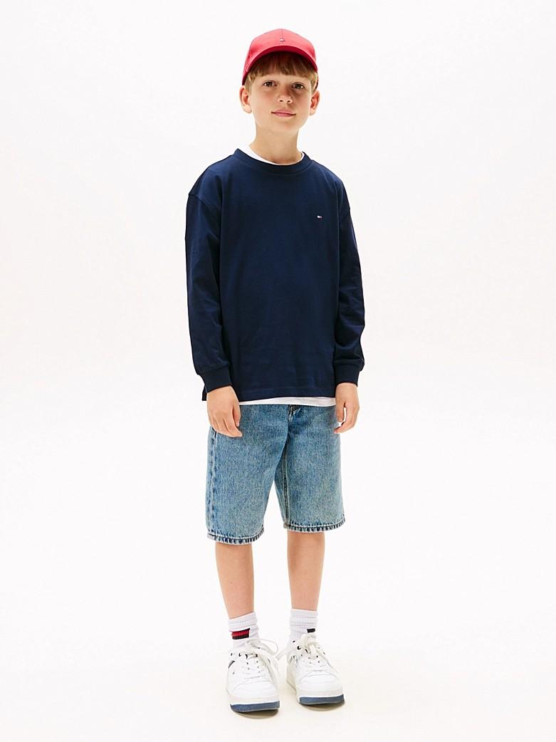 T-shirt Essential in jersey a maniche lunghe KB0KB09846T C1G TOMMY HILFIGER 