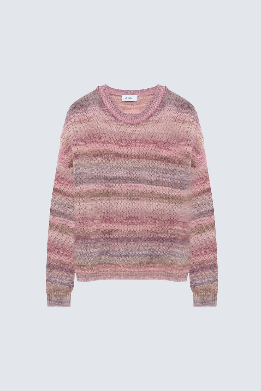 Maglia Boho girocollo in misto alpaca e lana AMD169CN98XX C0119 AMISH 