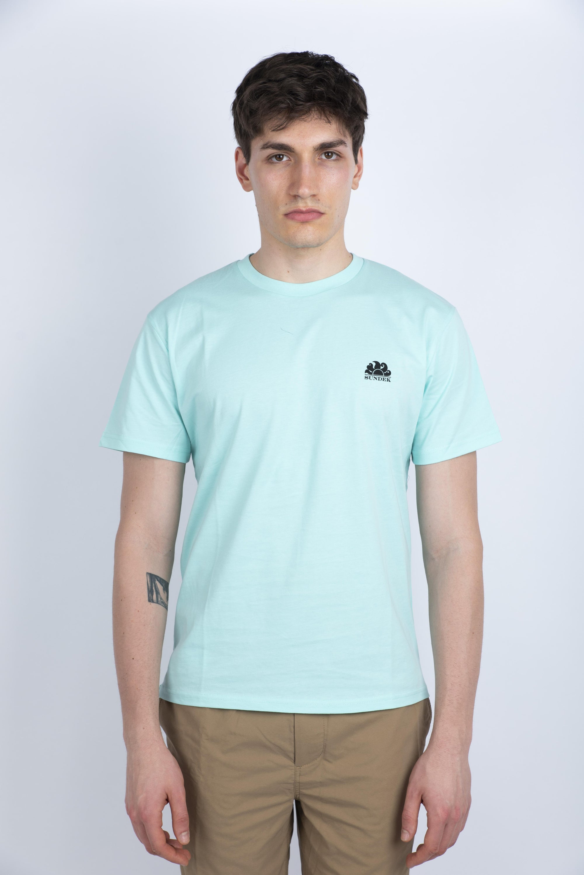 T-shirt con tasca Wetsuit azzurro M673TEJ7800 A6300 SUNDEK 