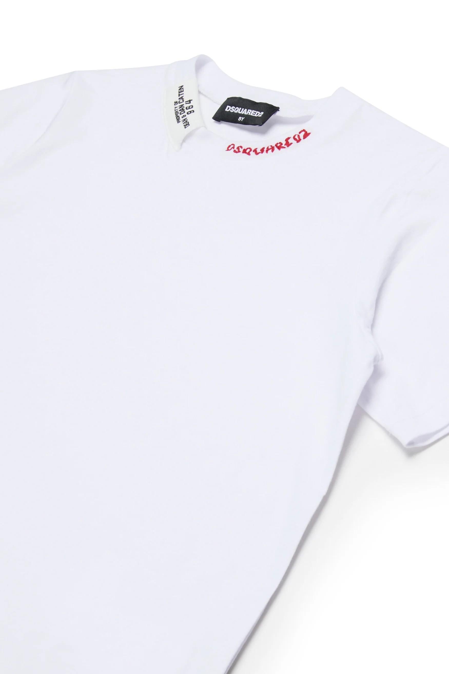 T-shirt girocollo con logo DQ3161D0AGP DQ100 DSQUARED2 