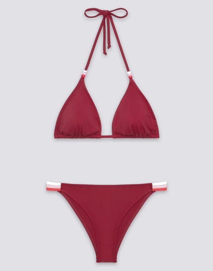 Jennifer top a triangolo e slip fisso arcobaleno WB00KNL30RB A9001 SUNDEK 
