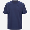 T-shirt casual da uomo in cotone blu cobalto