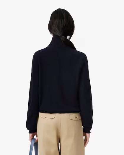 Maglione a collo alto in lana cardata AF4010 166 LACOSTE 