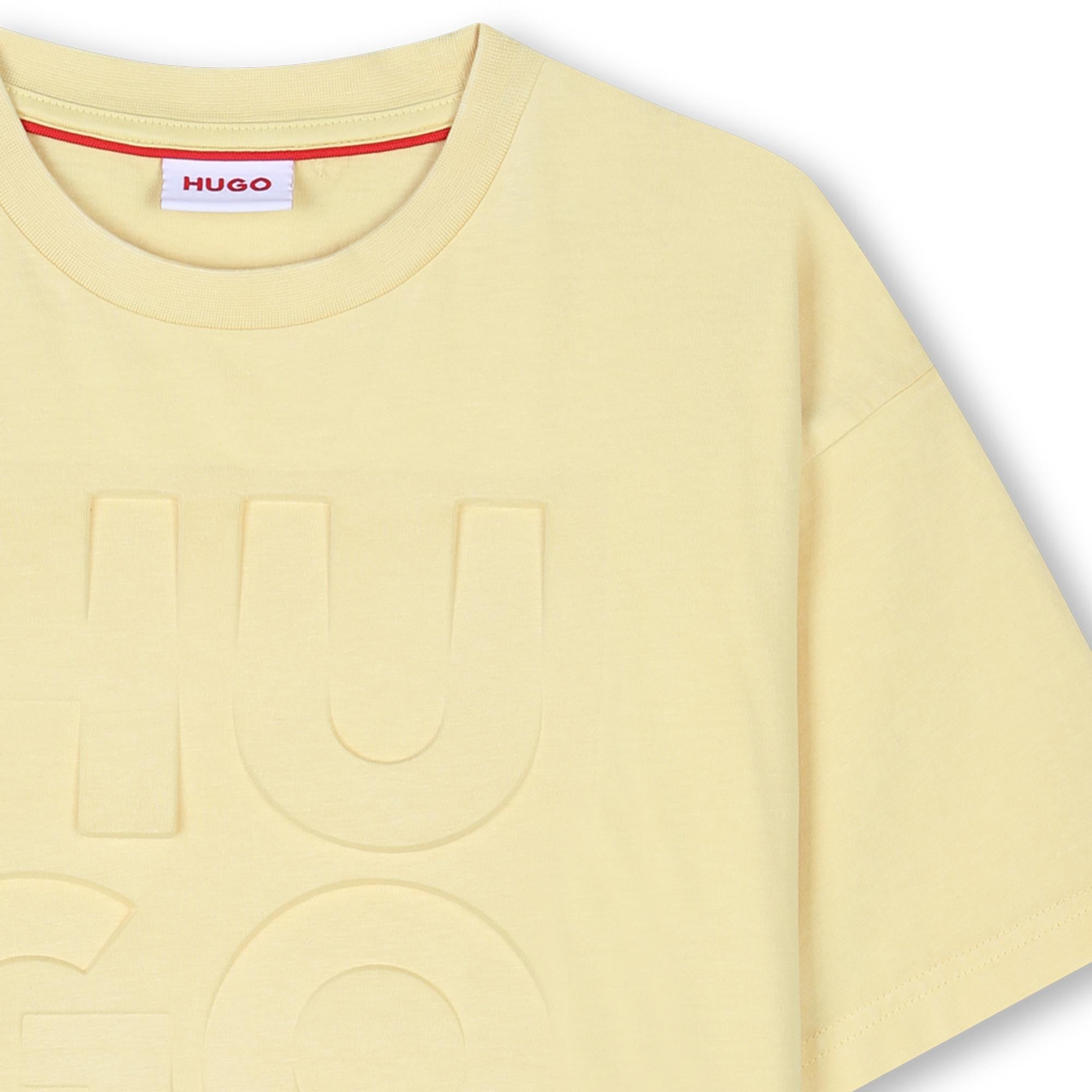 T-shirt con logo goffrato G00337 501 HUGO 