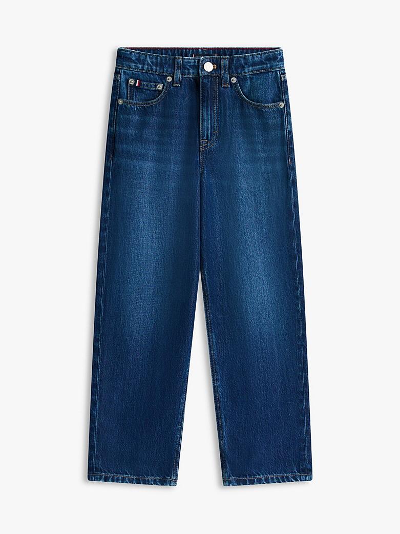 Jeans larghi con taglio barrel e baffature KB0KB10400T 1CD TOMMY HILFIGER 