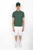 Green Slim Fit Piqué Polo Shirt