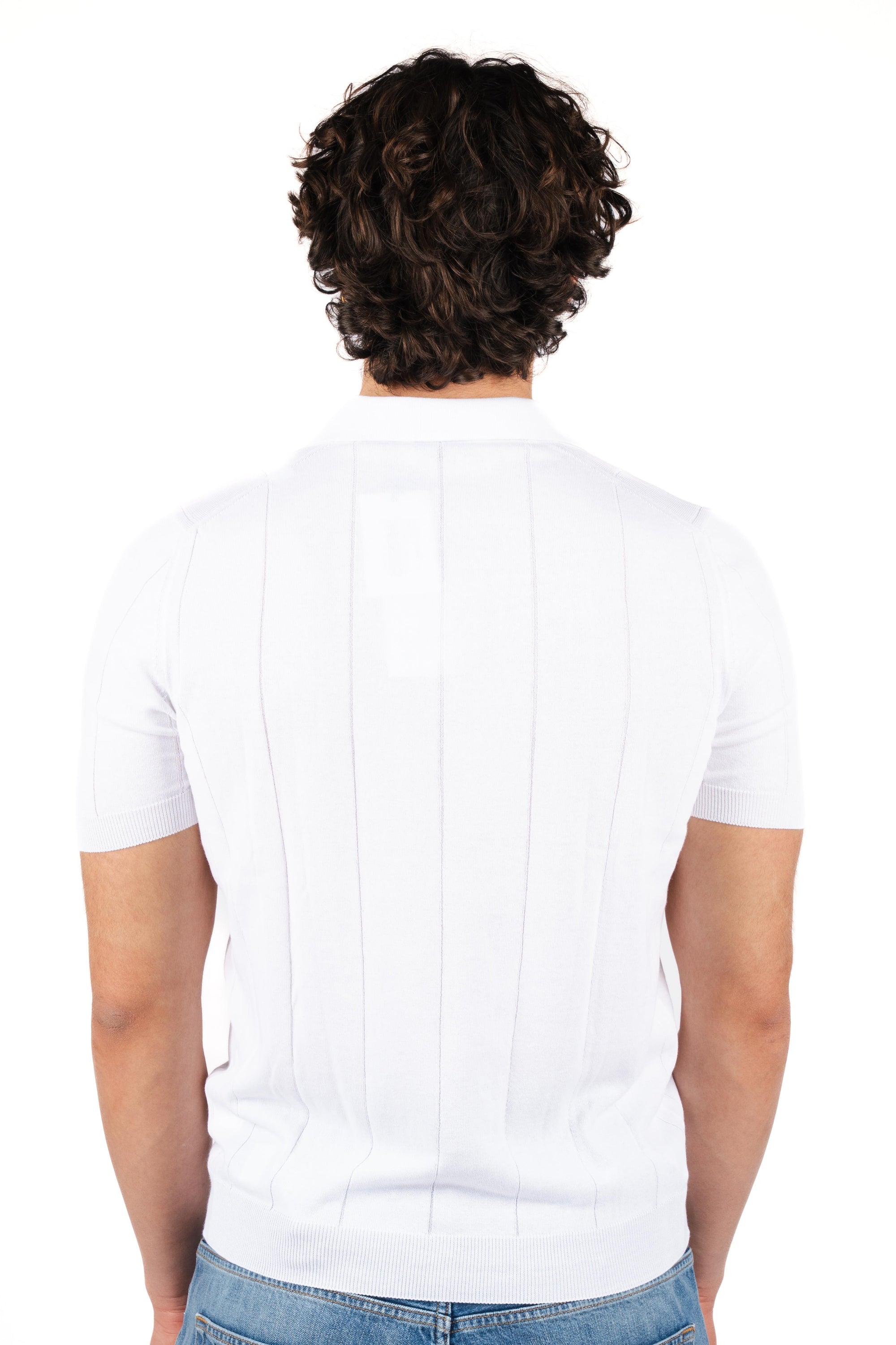 Polo in jacquard di cotone 57191/20660 002 GRAN SASSO 