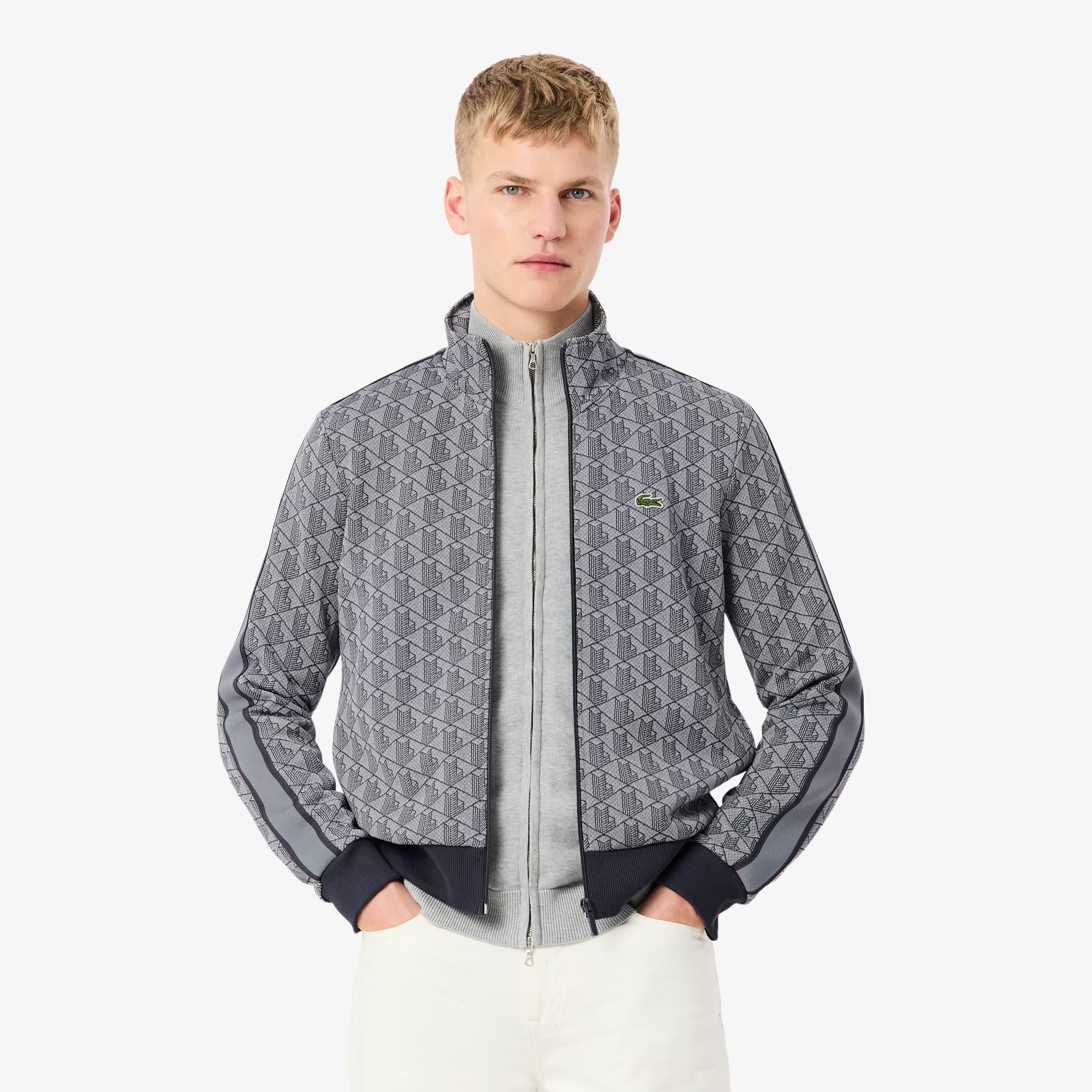 Giacca della tuta in jacquard con zip Paris SH1368 41I LACOSTE 