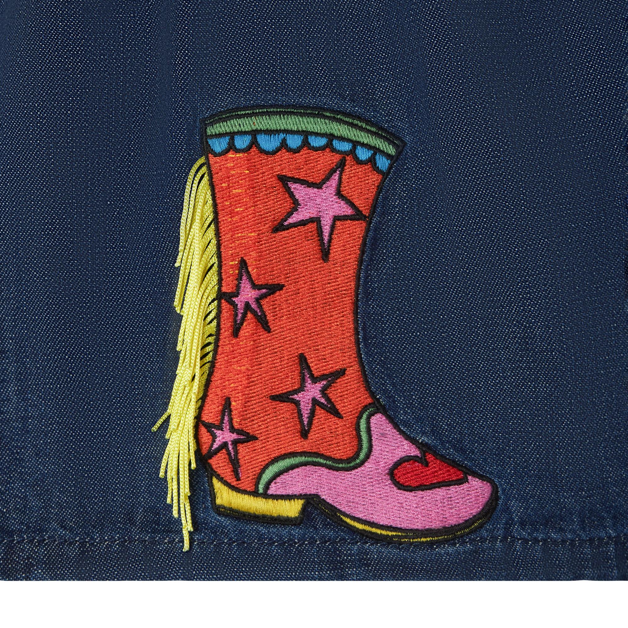 Gonna di jeans ricamata TX7A71Z0522 634 STELLA MCCARTNEY 