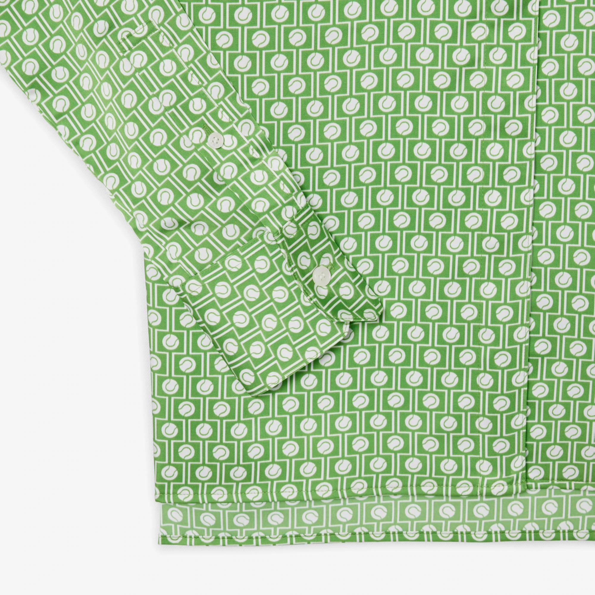 Camicia regular fit con collo annodato staccabile CF2626 4SI LACOSTE 