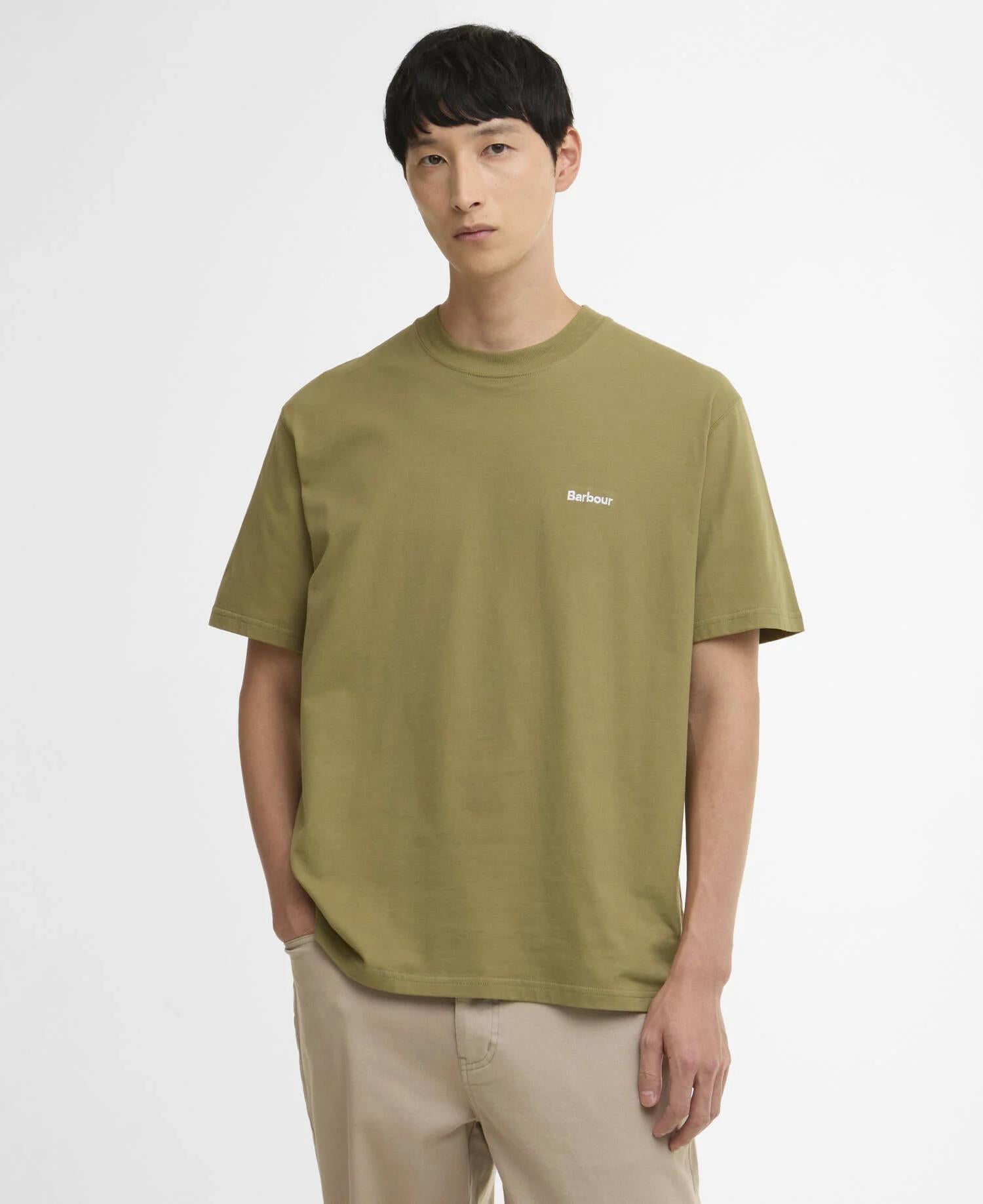 T-shirt oversize con logo Dalton MTS1568 OL31 BARBOUR 